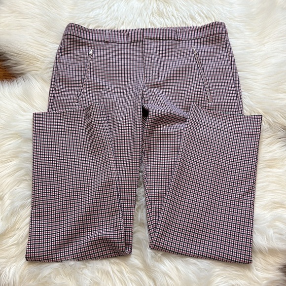 Banana Republic Sloan Pants in Pink Tattersall Plaid - Picture 4 of 7